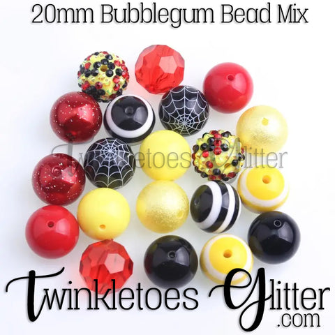 Bubblegum 20mm Bead Mix ~ M-025