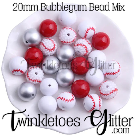 Bubblegum 20mm Bead Mix ~ M-029