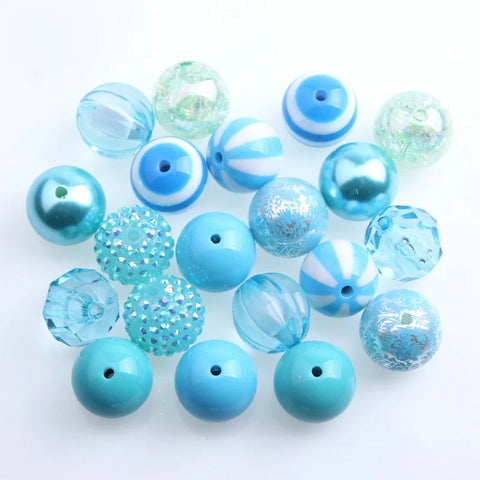 Bubblegum 20mm Bead Mix ~ M-012