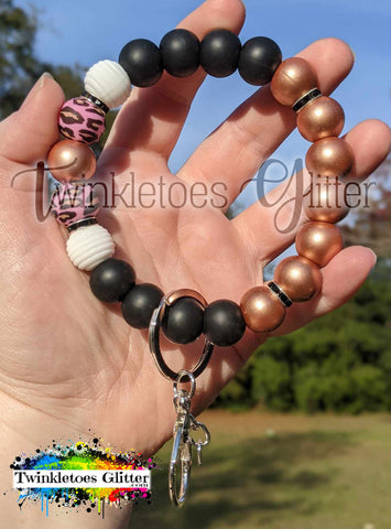 Silicone Beaded Wristlet Kit #014