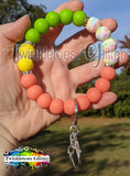 Silicone Beaded Wristlet Kit #017