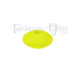 12mm Lentil Silicone Spacer Beads ~ Bright Yellow