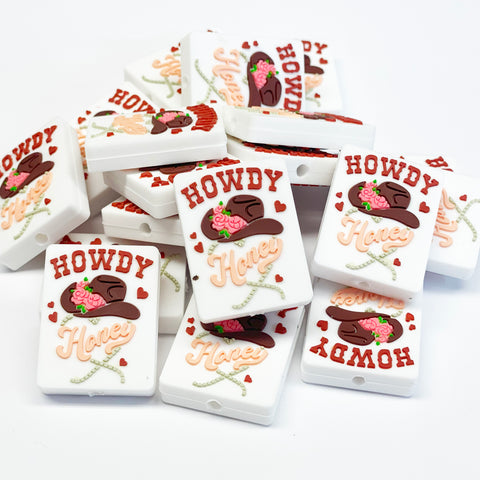 Howdy Honey Silicone Focal Bead