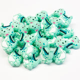 Dinosaur Silicone Focal Bead ~ 6 Colors