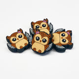 Owl Silicone Focal Bead