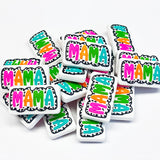 Colorful Mama (Stitched) Silicone Focal Bead