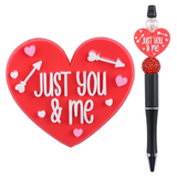 Just You & Me Heart Focal Bead