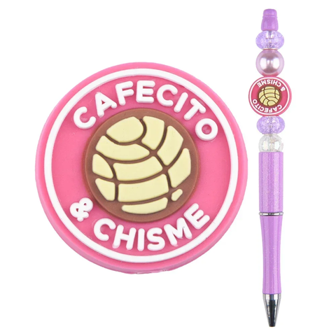 Cafecito & Chisme Pink Focal Bead