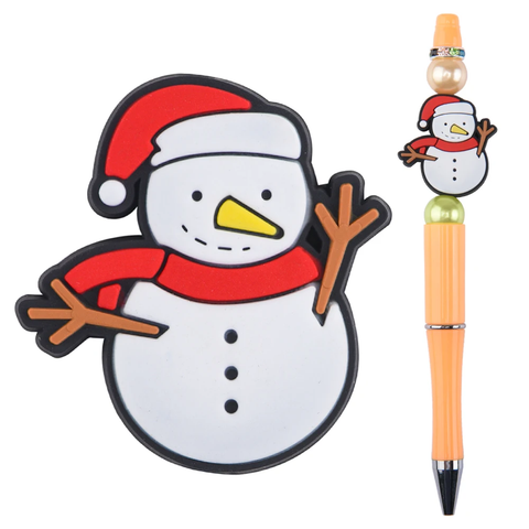 Snowman w/Stick Arms Focal Bead