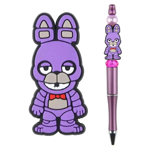 Purple Robot Bunny Focal Bead