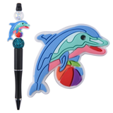 LF Multicolor Dolphin Focal Bead