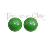 15mm Round Opal Silicone Beads ~ Summer Green