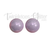 15mm Round Opal Silicone Beads ~ Princess Purple