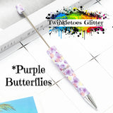 PRINTED Plastic Beadable Pens ~ Available in 90+ Patterns!