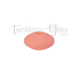 12mm Lentil Silicone Spacer Beads ~ Peach