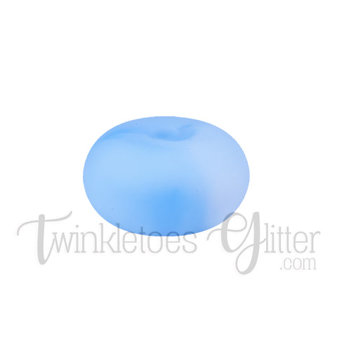 15mm Rondelle (Abacus) Silicone Beads ~ Marble Blue