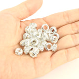 Chunky Rhinestone Rondelle Spacer Beads ~ 2 Sizes and 4 Colors!