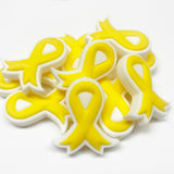 Awareness Ribbons Silicone Focal Bead  ~ 8 Colors