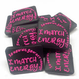 I Match Energy Silicone Focal Bead ~ 4 Colors