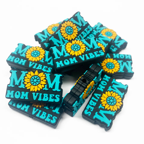 Mom Vibes w/Sunflower Silicone Focal Bead