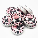 Animal Print Let's Go Girls Silicone Focal Bead  ~ 2 Colors