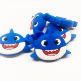 Happy Sharks Silicone Focal Bead  ~ 9 Colors