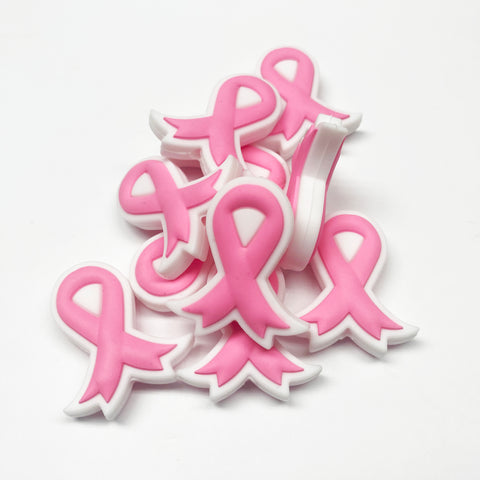 Awareness Ribbons Silicone Focal Bead  ~ 8 Colors