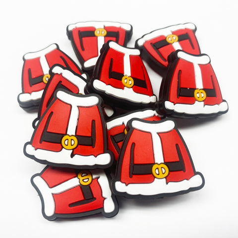 Santa's Jacket Silicone Focal Bead