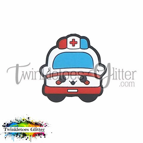 Ambulance Silicone Focal Bead