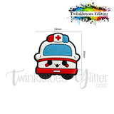 Ambulance Silicone Focal Bead