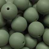 15mm Round Silicone Beads ~ Seal