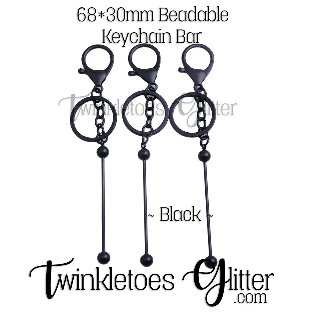 Beadable Keychain Bars ~ 4 Colors – Twinkletoes Glitter and More