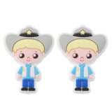 Cowboys and Cowgirls Silicone Focal Bead  ~ 6 Styles