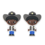 Cowboys and Cowgirls Silicone Focal Bead  ~ 6 Styles