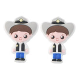 Cowboys and Cowgirls Silicone Focal Bead  ~ 6 Styles