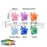 Butterfly Ribbon Awareness Silicone Focal Bead