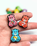 Colorful Bears Focal Bead ~ Light Pink