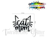 Cat Mom Silicone Focal Bead