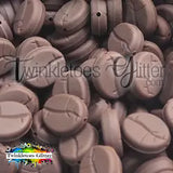 Coffee Bean Silicone Focal Bead