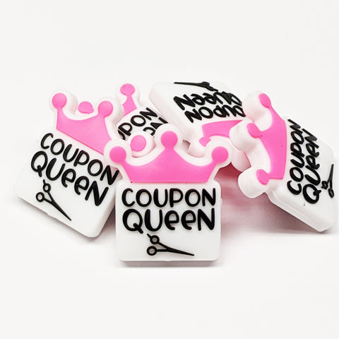 Coupon Queen Silicone Focal Bead