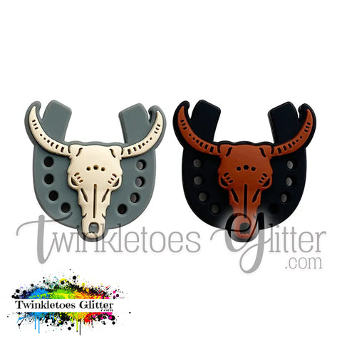 Cattle w/Horseshoe Silicone Focal Bead