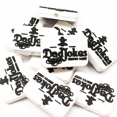 Dad Jokes Served Daily Focal Bead