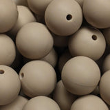 15mm Round Silicone Beads ~ Sandstone