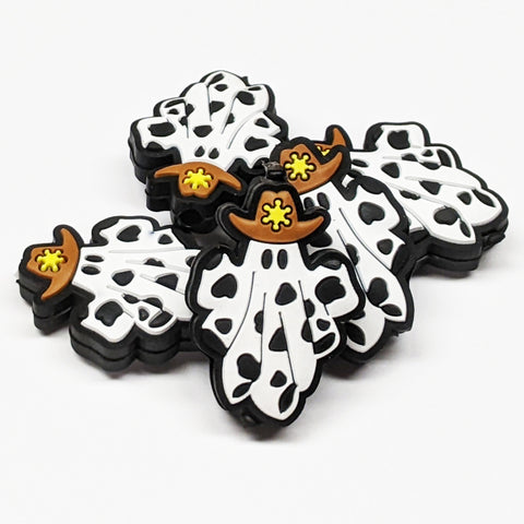 Cowboy Ghost Silicone Focal Bead