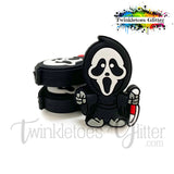 Ghost Face Silicone Focal Bead