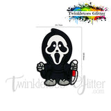 Ghost Face Silicone Focal Bead