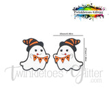 Ghost w/Flag Garland Silicone Focal Bead