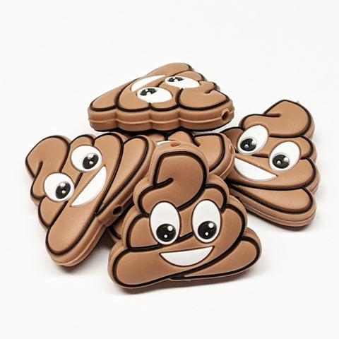 Pile of Poop ~ 2 Colors ~  Silicone Focal Bead