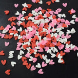 Valentine's Hearts Polymer Clay Slices Mix