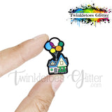 House w/Balloons Silicone Focal Bead